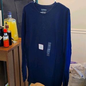 Express long sleeve henley